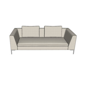 3D Sketchup model BeBItalia Charles Carre sofa CH228
