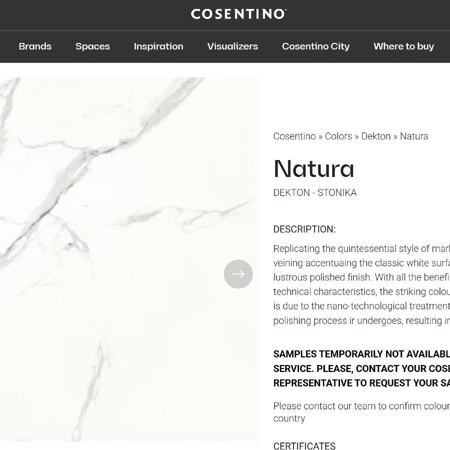 Dekton Natura Sketchup 3D model