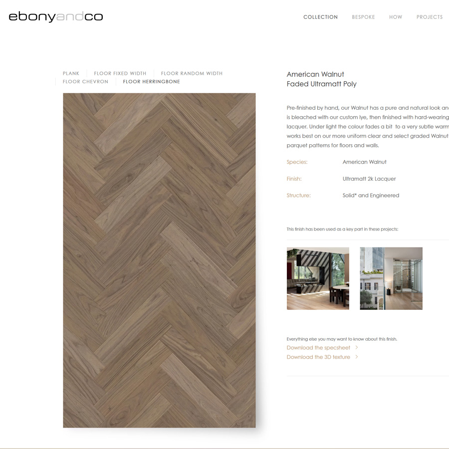 Ebony and Co AW herringbone18x90cm Faded Ultramatt EC