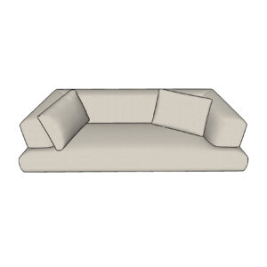 3D Sketchup model Flexform sofa Loungescape 1