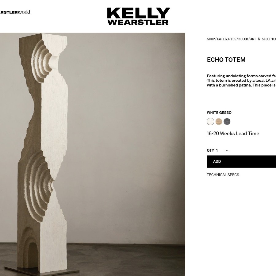 Kelly Wearstler Echo Totem