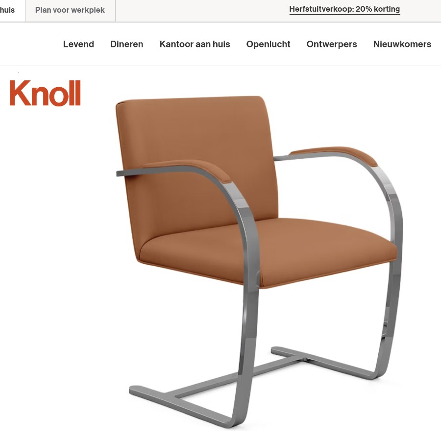 3D Sketchup model Knoll Cadeira Brno chair