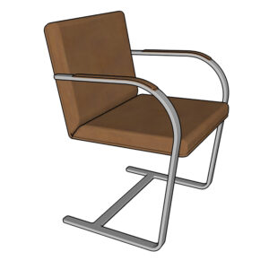 3D Sketchup model Knoll Cadeira Brno chair