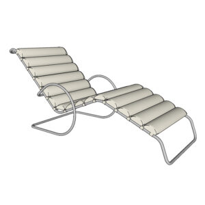 3D Sketchup model Knoll MR Adjustable Chaise Lounge Mies van der Rohe