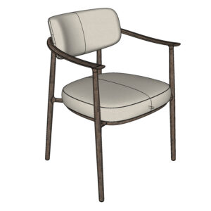 sketchup 3d model Linteloo Gentle dining chair