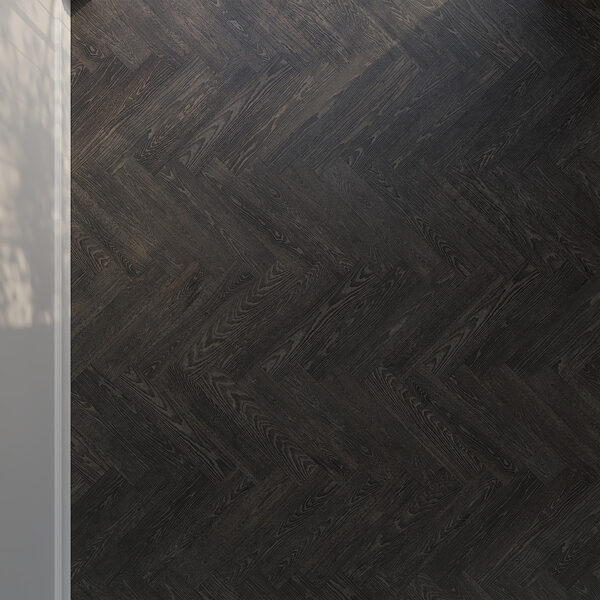 Megeve Lava herringbone 14x70cm Megeve Lava Hardwax