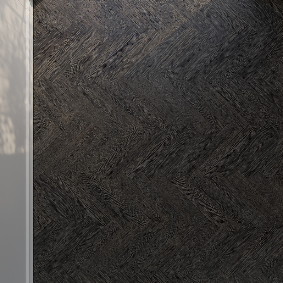 Megeve Lava herringbone 14x70cm Megeve Lava Hardwax
