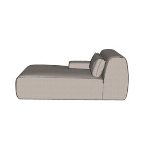 Sketchup 3D model Meridiani Norton chais longue NRTCHL