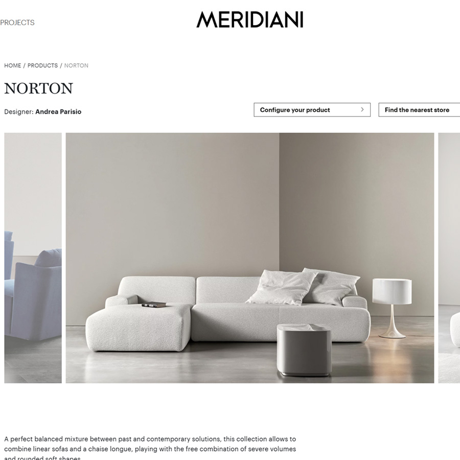 3D model Sketchup Meridiani Norton chais longue NRTCHL
