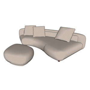 Minotti Bezier central element double depth 230X277cm