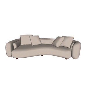 Sketchup 3D model Minotti Bezier sofa Double depth 297X171cm
