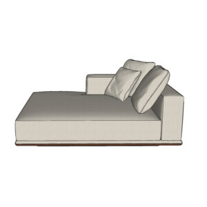 Sketchup 3D model Minotti Horizonte chaise longue 158X186cm