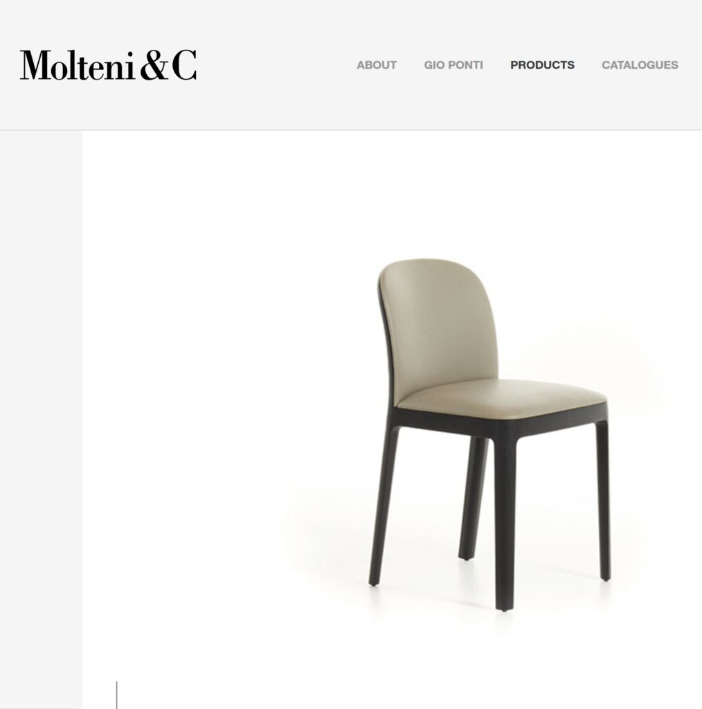 3D Sketchup model Molteni Tea chair 1