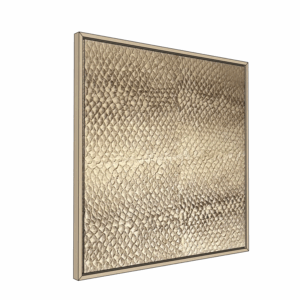 Fishscale Leather Art White