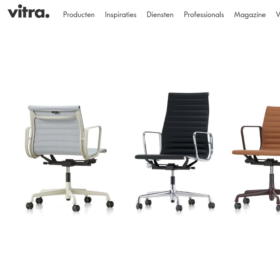 3D Sketchup model Vitra-Eames-Aluminium-Chairs-EA-118-119-Work