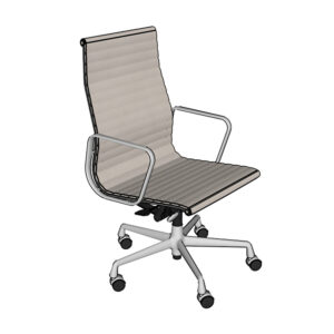 3D Sketchup model Vitra Eames Aluminium chair EA 119