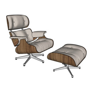 3D Sketchup model Vitra Eames Lounge chair 1