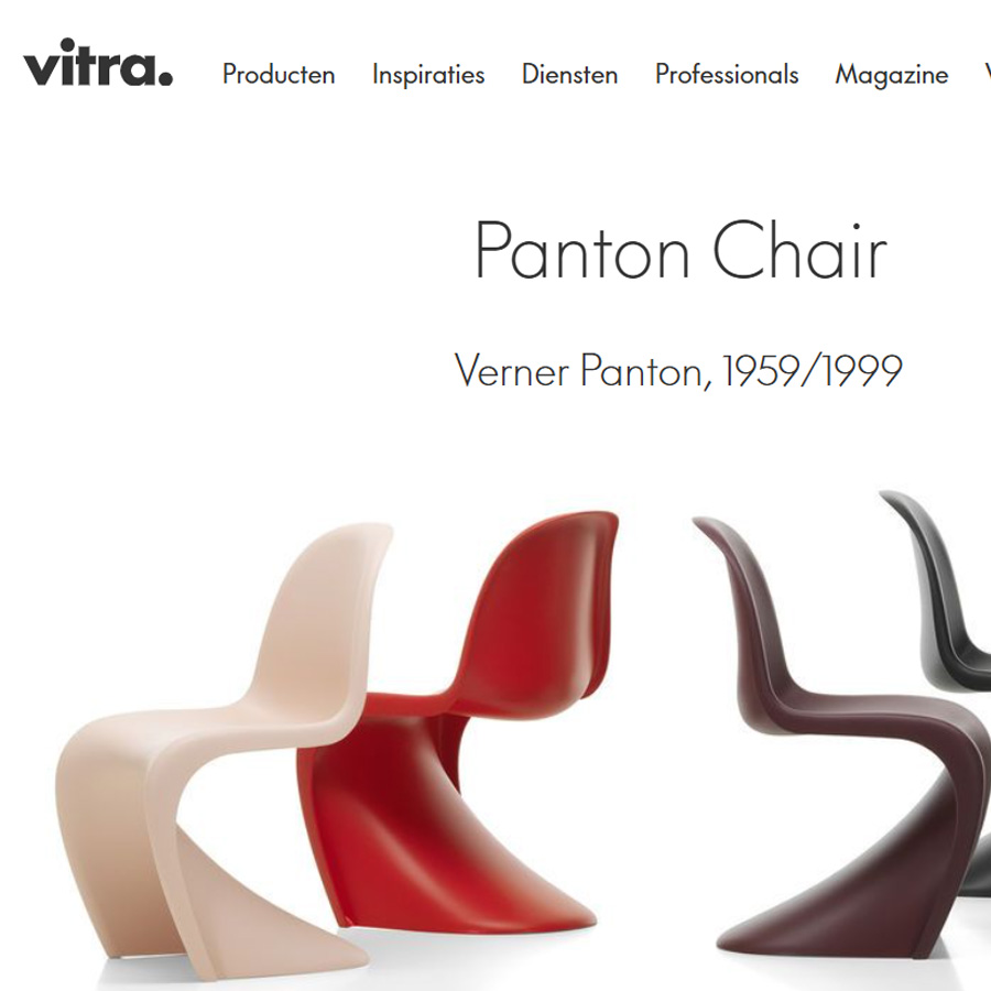 3D Sketchup model Vitra Panton chair Verner Panton